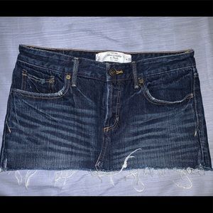 A&F jean skirt